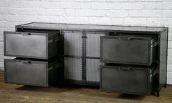 Industrial File Cabinet, Vintage Industrial File Drawers, Industrial Office Filing Cabinet, 5 small
