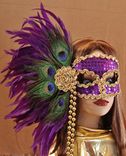 Hand Crafted Feather Mask (Fm116) 2 small