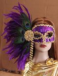 Hand Crafted Feather Mask (Fm116) 3 small
