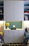 Modular Wall Unit With Twin Beds Lighting And Desk Top. 2 small