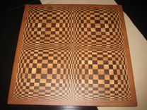 Butterfly Pattern Maple, Cherry, And Walnut Cutting Board 5 small
