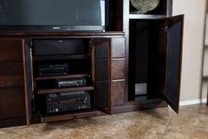 Built-In Cherry Entertainment Center 1 small