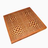 Butterfly Pattern Maple, Cherry, And Walnut Cutting Board 1 small