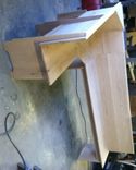 Red Oak Kitchen Corner Bench 2 small