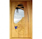Curly Maple Hand Carved Door 2 small