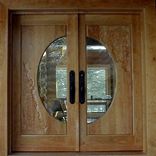 Birch Carving On Cherry Door 1 small
