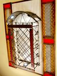 Custom Industrial Contemporary Modern Wood And Metal Bar Glass Cork Wine Rack 2 small