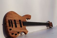 4 String Electric Bass Guitar Curly Ambrosia Maple 4 small