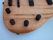 4 String Electric Bass Guitar Curly Ambrosia Maple 6 small