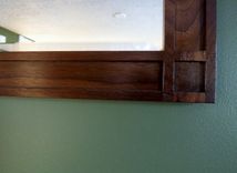 Walnut Mirror Mission Style 3 small