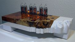 Amboyna Burl Nixie Tube Clock 1 small