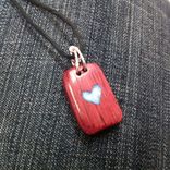 Purpleheart Wood Pendant With Glow Inlay 1 small