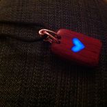 Purpleheart Wood Pendant With Glow Inlay 2 small