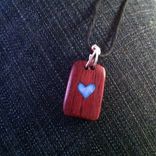 Purpleheart Wood Pendant With Glow Inlay 3 small