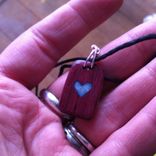 Purpleheart Wood Pendant With Glow Inlay 4 small