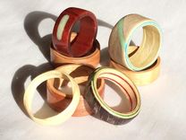 Bentwood Or Solid Hardwood Rings 3 small