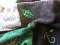 Upcycled Cashmere Fingerless Gloves 4 small