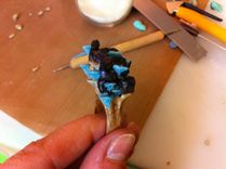 Glowing Mushrooms On A Solid Wood Ring 2 small