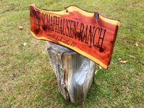 Carved Live Edge Cedar Signs 1 small