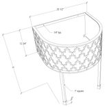 Metal Bathroom Vanity (Victoria Half Round) 4 small