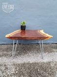 Live Edge Walnut Coffee Table- Dark Wood- Natural Edges- Live Edge Slab Table- Rustic- Modern 2 small
