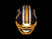 Any Team Crystallized Mini Football Helmet Nfl Bling Genuine European Crystals Bedazzled 2 small