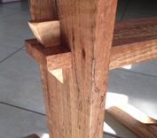 Modern Spalted Austrailian Pine End Table. 3 small