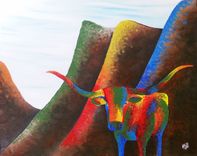 Modern Southwest Oil Painting 2 small