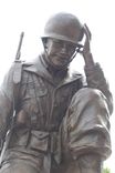 Bronze Life-Size Kneeling Soldier Monument 5 small