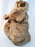 Burled Pine Wood Rustic Wooden Lamp - Handmade Rustic Wooden Lamp 4 small