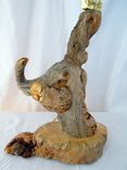 Rustic Pine Burl Log Table Lamp Wooden Lamp Design Country Home Decor 2 small