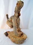 Rustic Pine Burl Log Table Lamp Wooden Lamp Design Country Home Decor 5 small