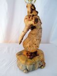 Pine Burl Rustic Wooden Log Table Lamp Mountain Cottage Decor 4 small