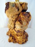 Handmade Wooden Burl Pine Rustic Log Table Lamp Country Home Decor 6 small