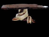 Large Bar Bistro Liveedge Redwood Slab Juniper Furniture Log Dining Table With Malachite Stone Inlay 3 small