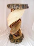 Shoulder Mount Taxidermy Pedestal Solid Twisted Juniper Wood 3 small