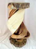 Shoulder Mount Taxidermy Pedestal Solid Twisted Juniper Wood 5 small