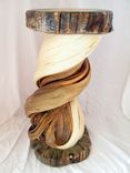 Shoulder Mount Taxidermy Pedestal Solid Twisted Juniper Wood 6 small