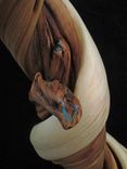 Juniper Wood Floor Lamp With Turquoise Inlay 5 small