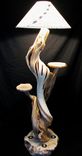 Floor Lamp Table - Recessed Lights - Twisted Juniper 1 small