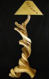 Wooden Floor Lamp, Juniper Wood, Scribe Fit Base 1 small