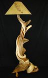 Wooden Floor Lamp, Juniper Wood, Scribe Fit Base 3 small
