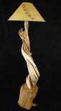 Wooden Floor Lamp, Juniper Wood, Scribe Fit Base 4 small