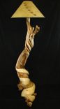 Wooden Floor Lamp, Juniper Wood, Scribe Fit Base 5 small