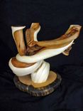 Granite Top Rustic Juniper Wood End Table Furniture 6 small