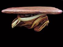 Natural Edge Redwood Slab Juniper Log Furniture Coffee Table 1 small