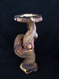 Rustic Wood Accent Art Sculpture Display Table 2 small