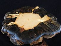 Rustic Wood Accent Art Sculpture Display Table 6 small
