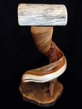 Western Saddle Display Stand, Made From Solid Twisted Juniper Wood And Blue Pine 3 small