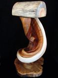 Western Saddle Display Stand, Made From Solid Twisted Juniper Wood And Blue Pine 2 small